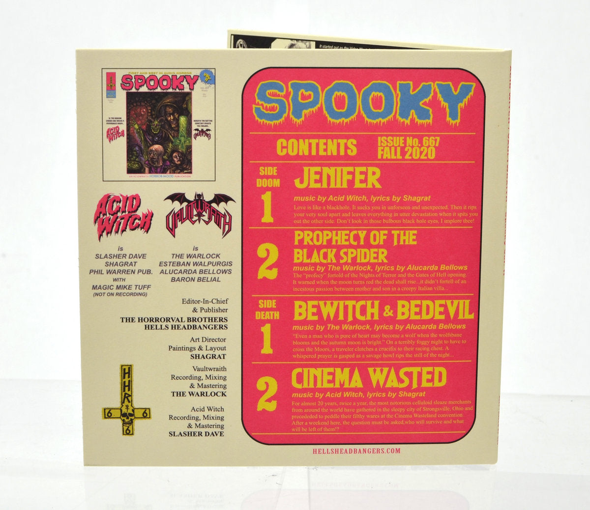 ACID WITCH / VAULTWRAITH – Spooky Vol. II 7" (neon splatter vinyl)