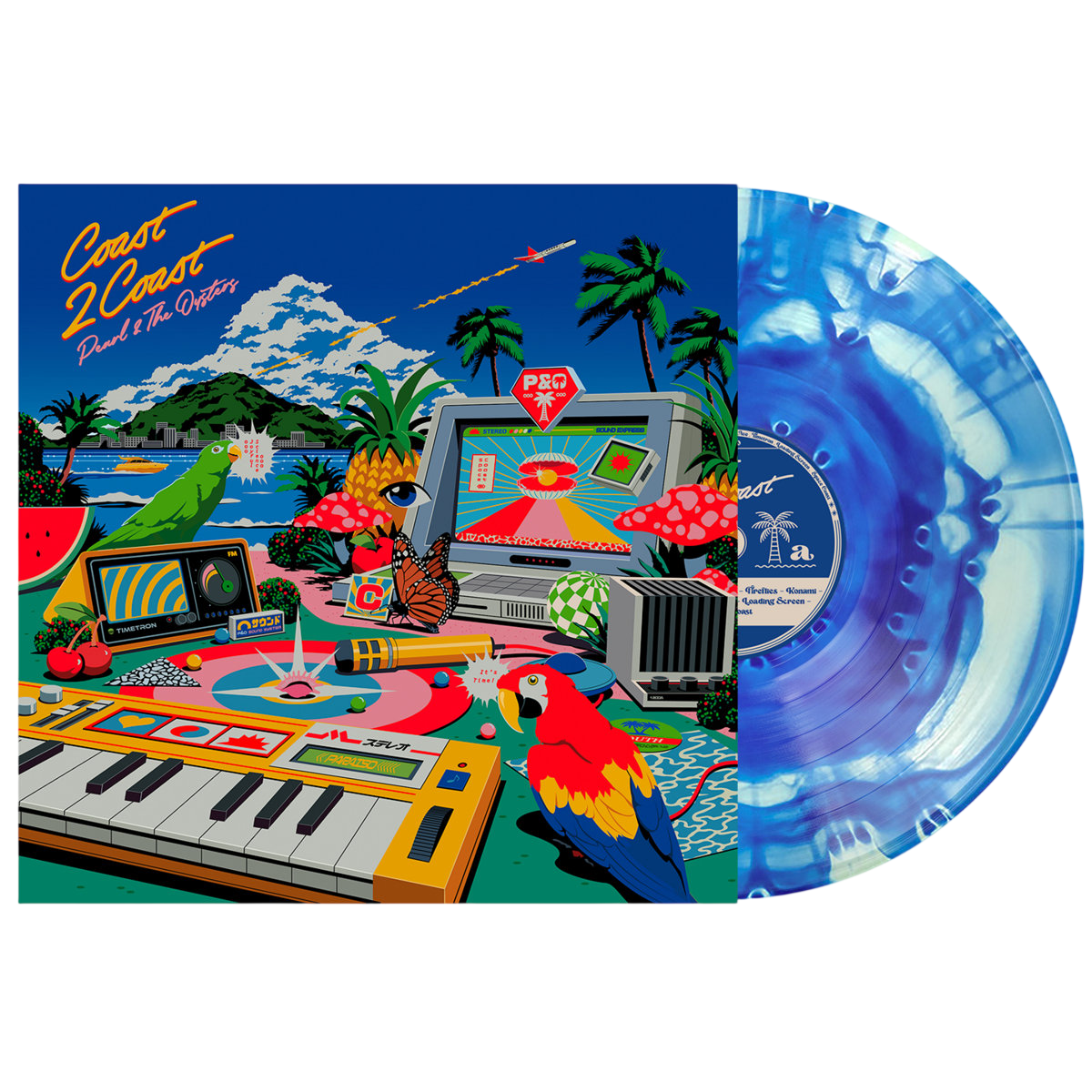 PEARL & THE OYSTERS – Coast 2 Coast LP (blue wave vinyl)