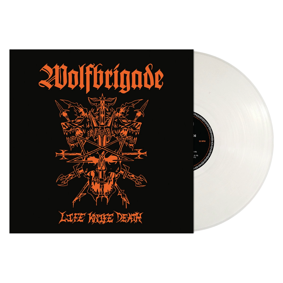 WOLFBRIGADE – Life Knife Death LP (white vinyl)