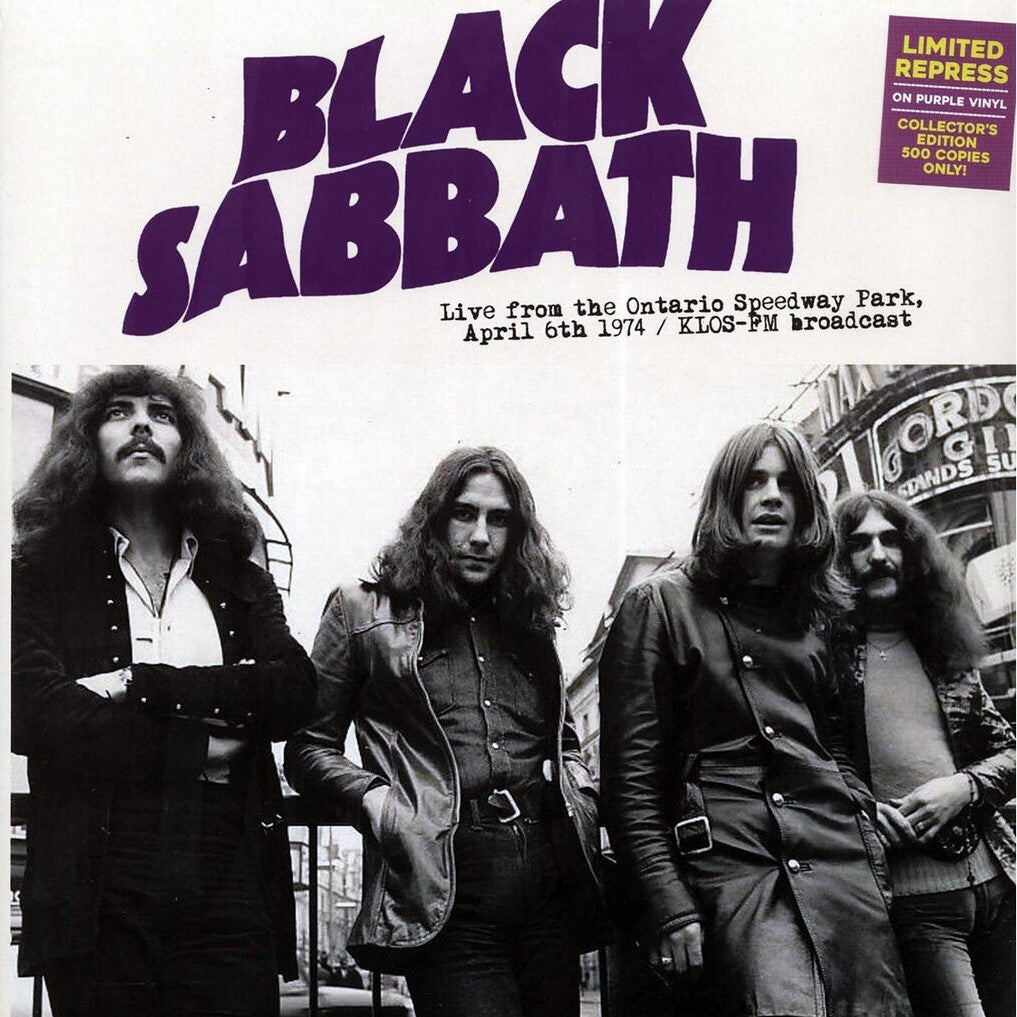 BLACK SABBATH – Ontario Speedway Park 4/6/74 Live LP (purple vinyl)