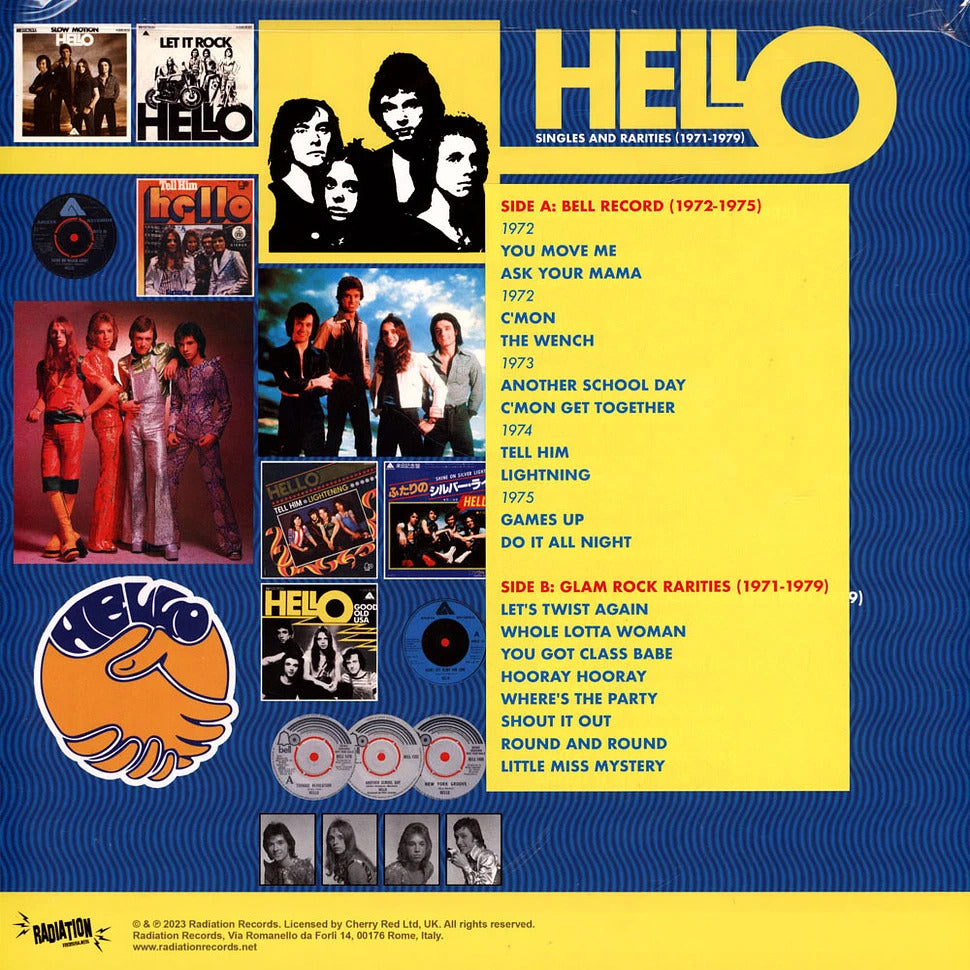 HELLO – Singles & Rarities 1971-1979 LP (yellow vinyl)