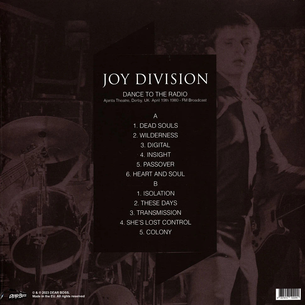 JOY DIVISION – Dance To The Radio: Ajanta Theatre, Derby UK 4/19/1980 LP