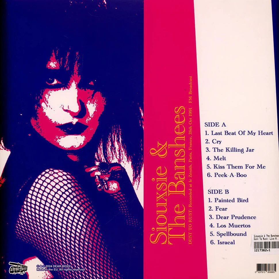 SIOUXSIE & THE BANSHEES – Dust To Rust • Live At Le Zénith 1991 LP (blue vinyl)