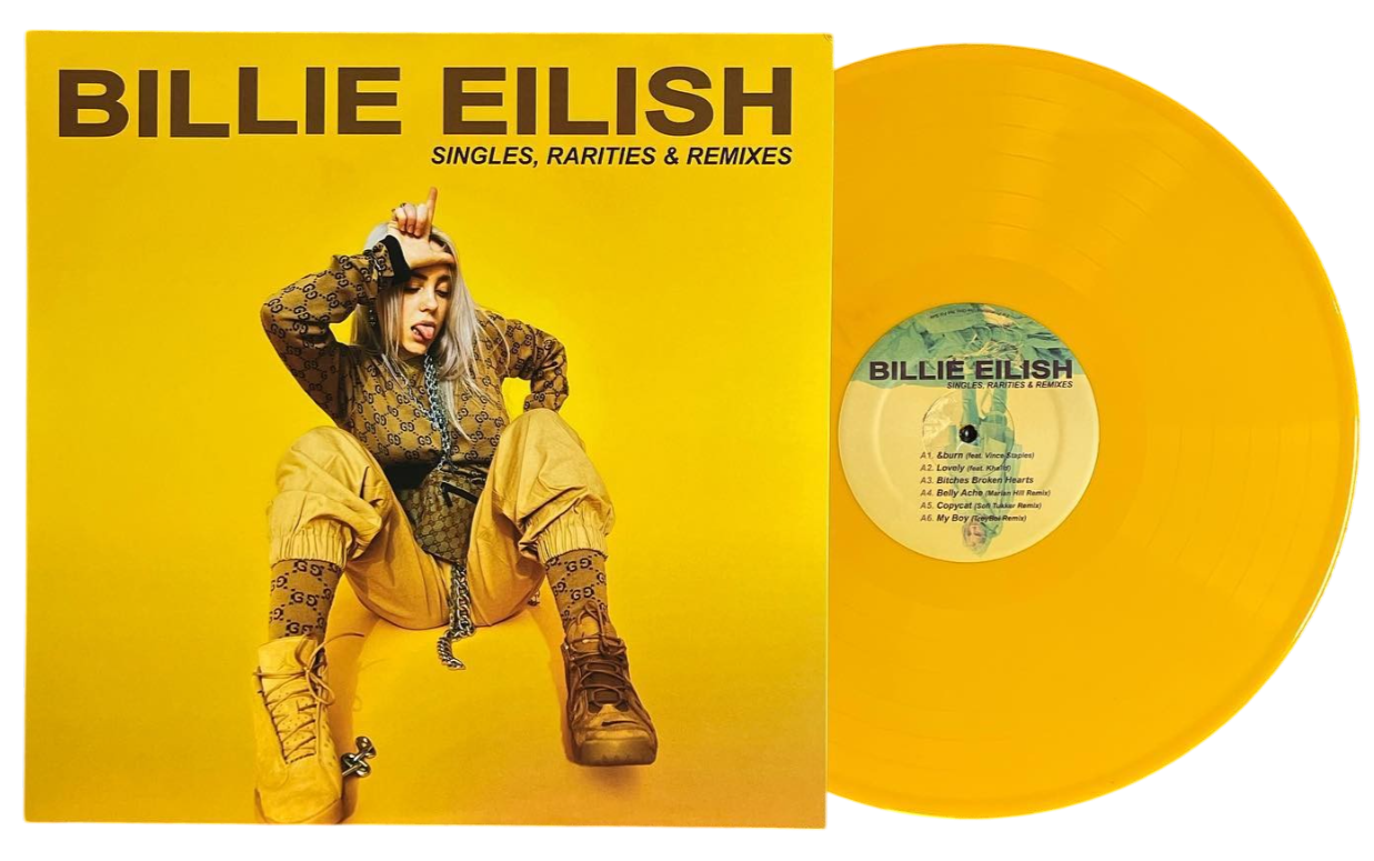 BILLIE EILISH – Singles, Rarities & Remixes LP (color vinyl)