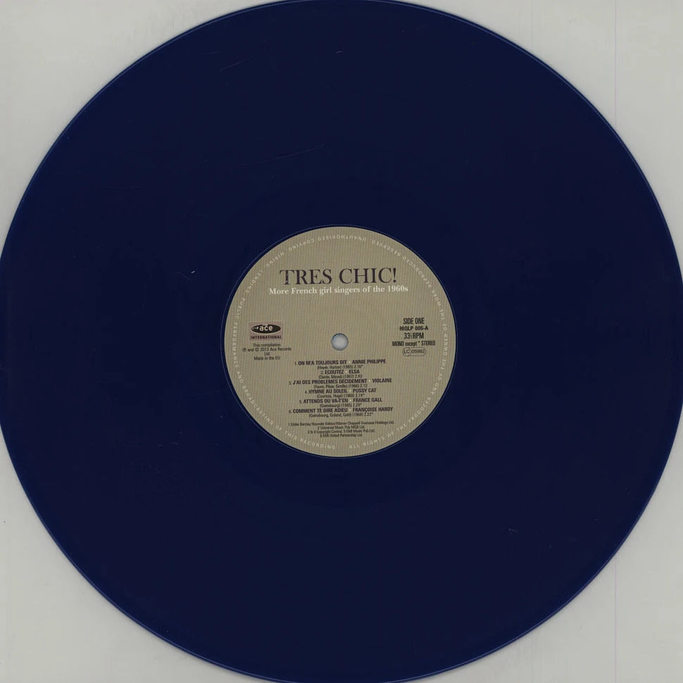 V/A – Tres Chic! More French Girl Singers Of The 1960s LP (blue translucent vinyl)