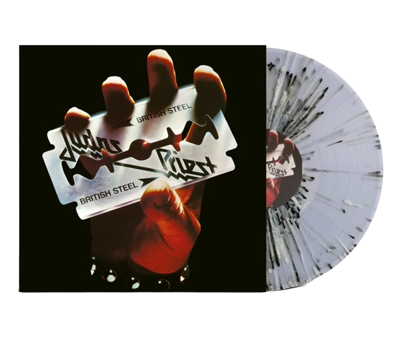 JUDAS PREIST – British Steel LP (black/white splatter vinyl)