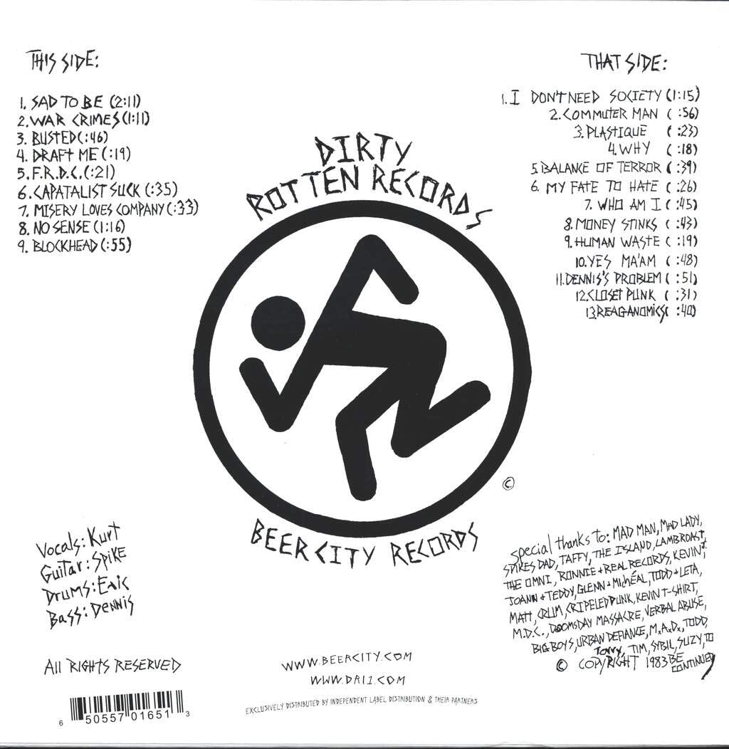 D.R.I. – Dirty Rotten LP