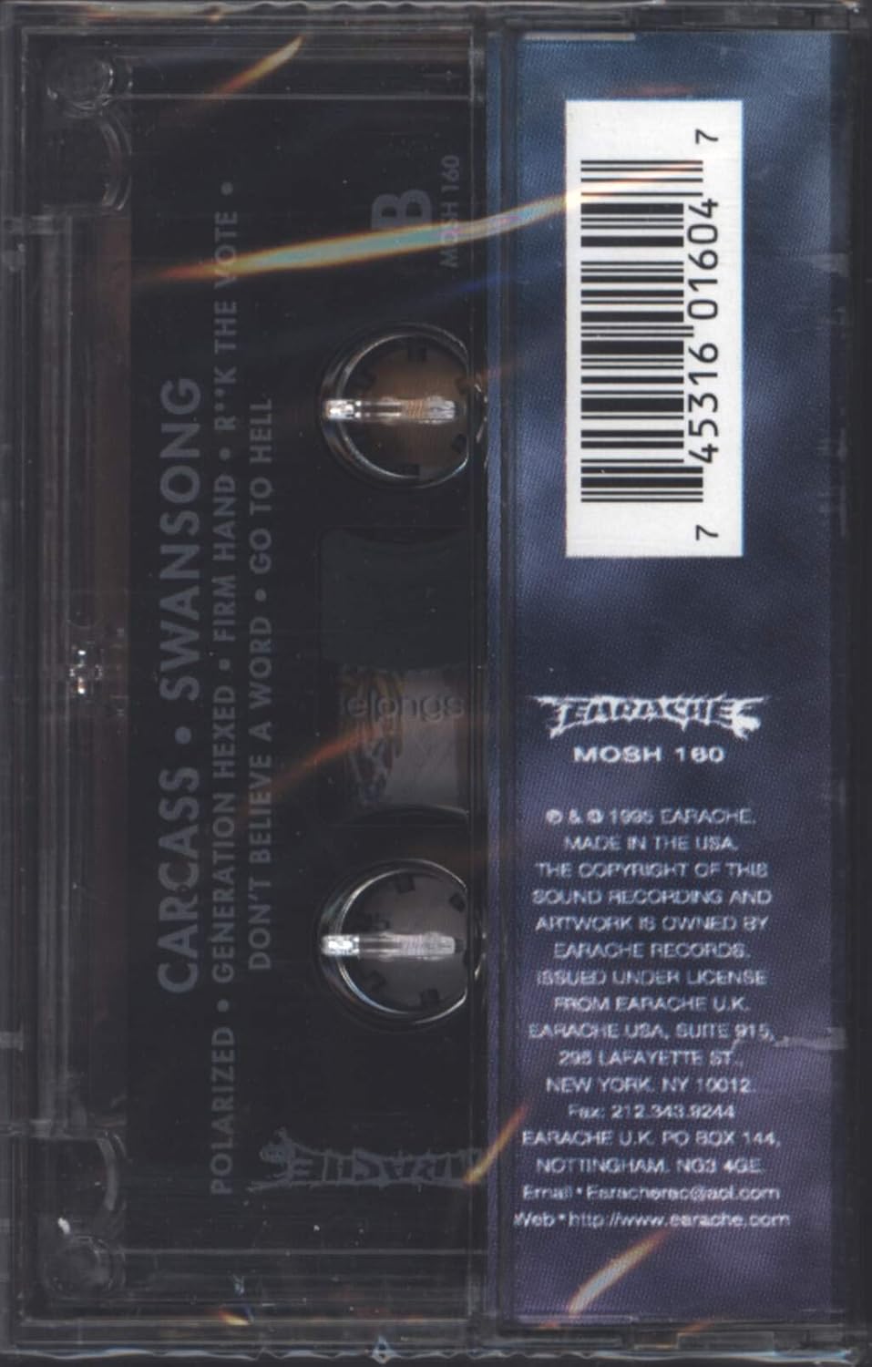 CARCASS – Swansong Cassette