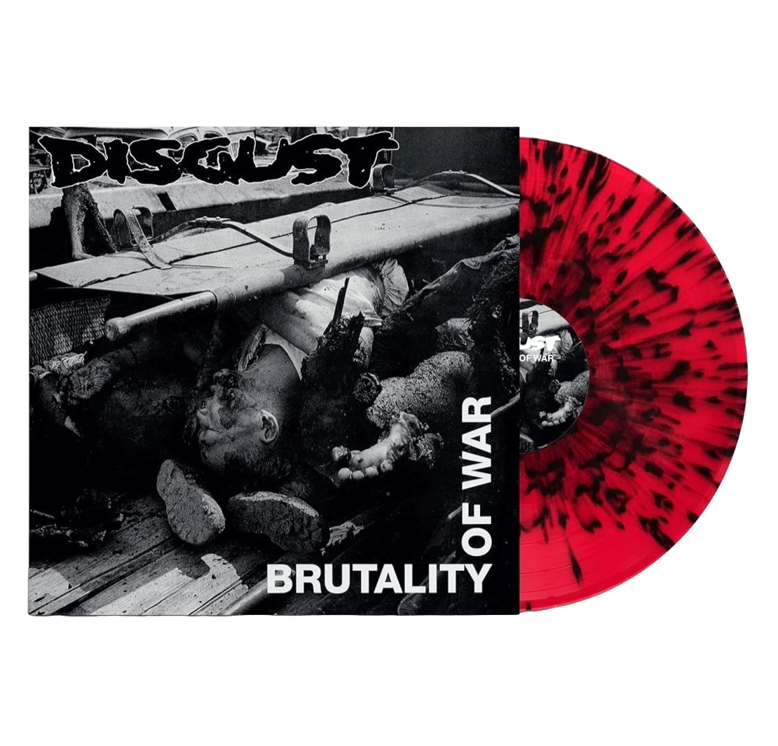 DISGUST – Brutality Of War LP (red/black splatter vinyl)