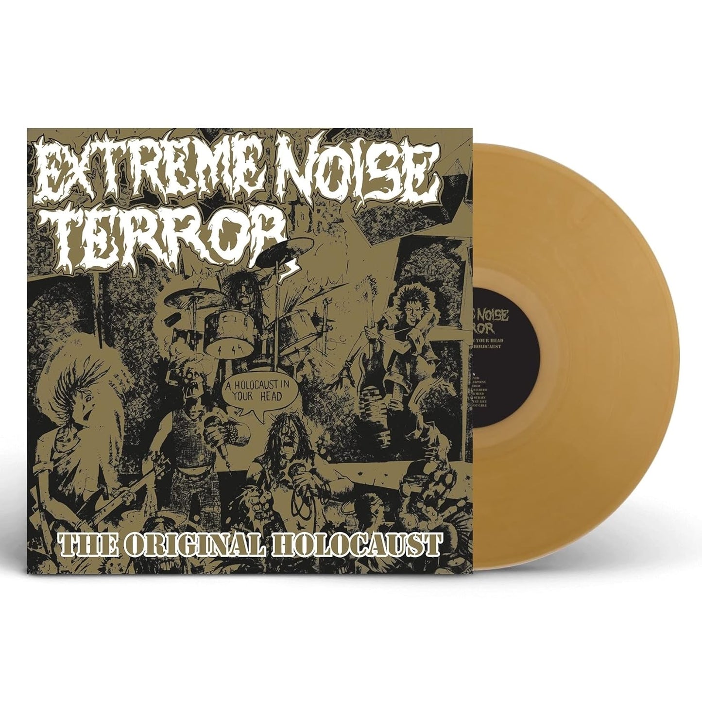 EXTREME NOISE TERROR – A Holocaust In Your Head LP (gold vinyl)