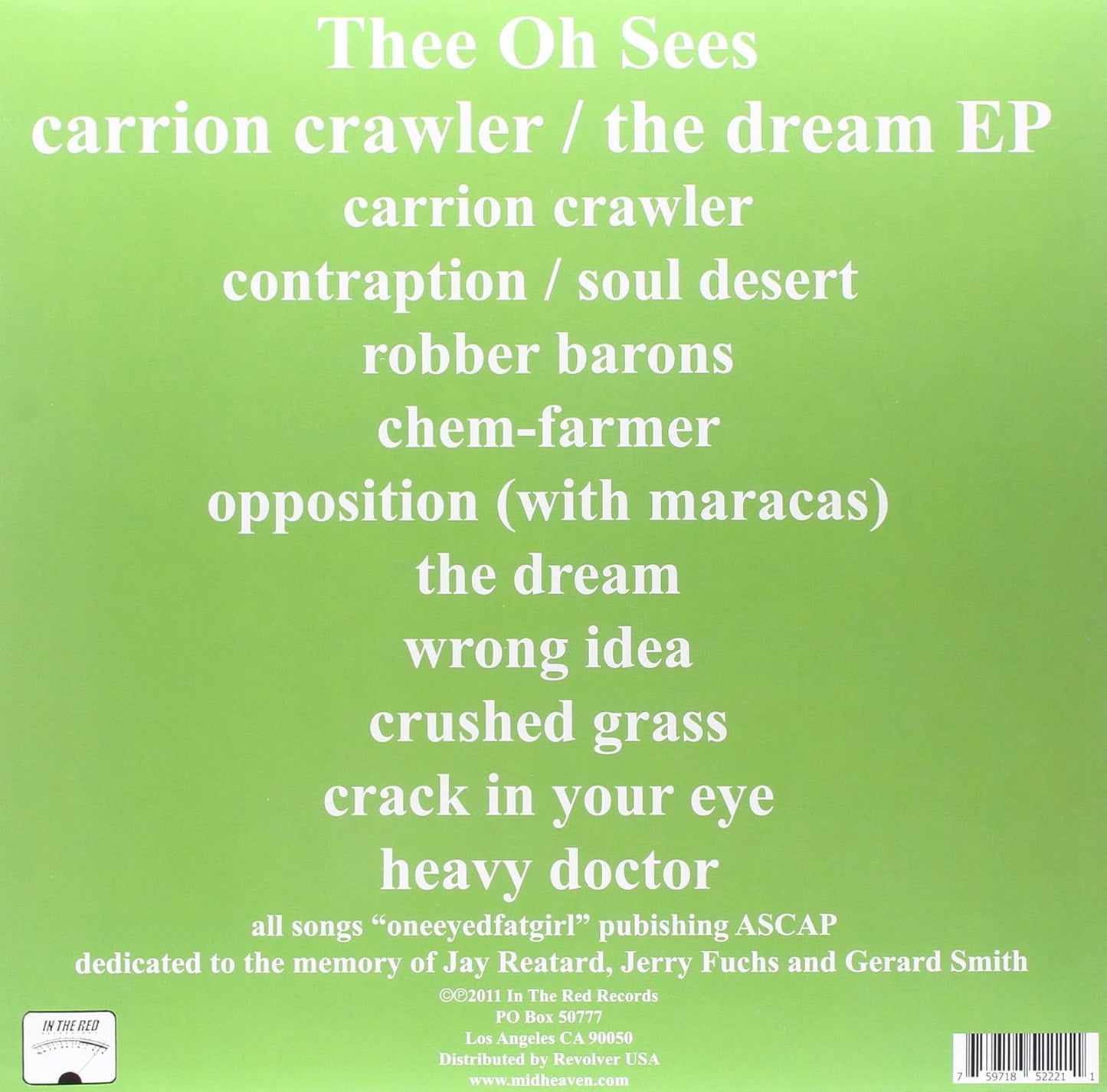THEE OH SEES – Carrion Crawler / The Dream EP