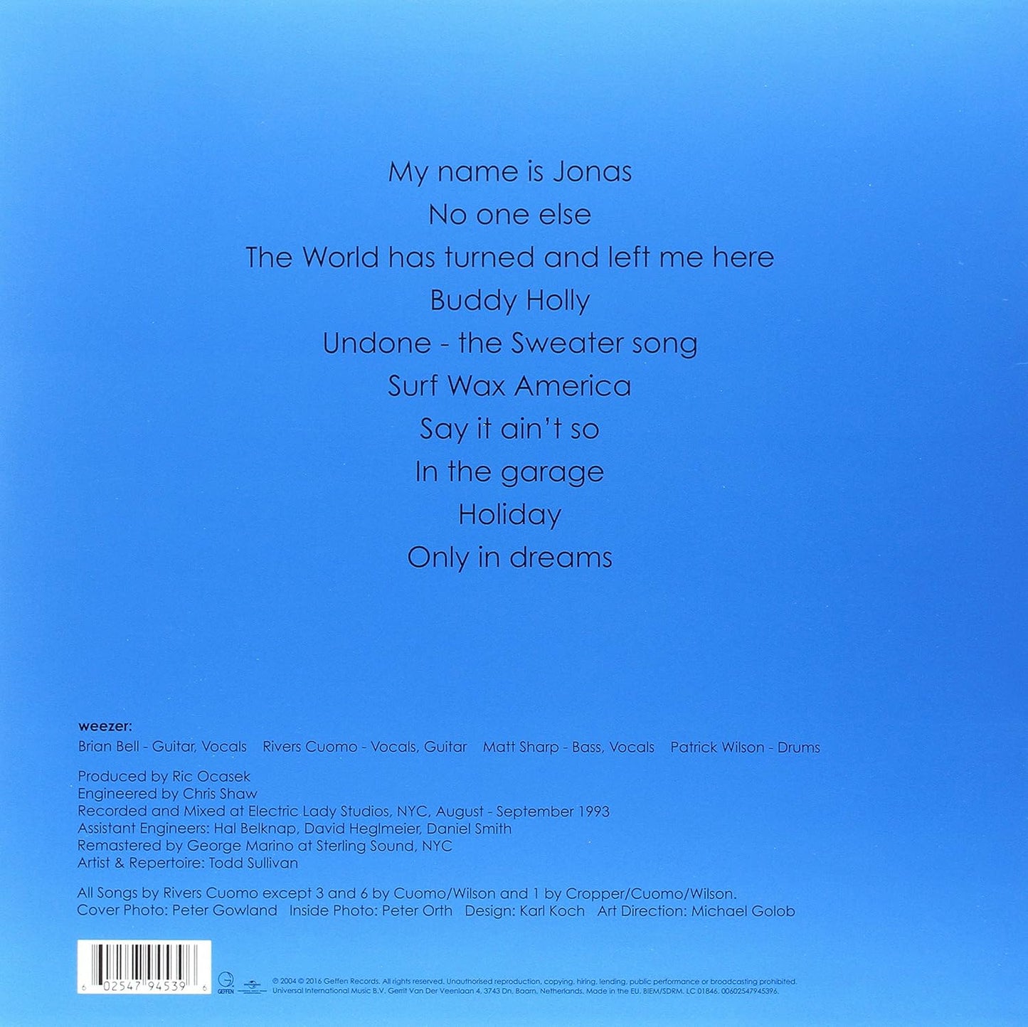 WEEZER – S/T LP