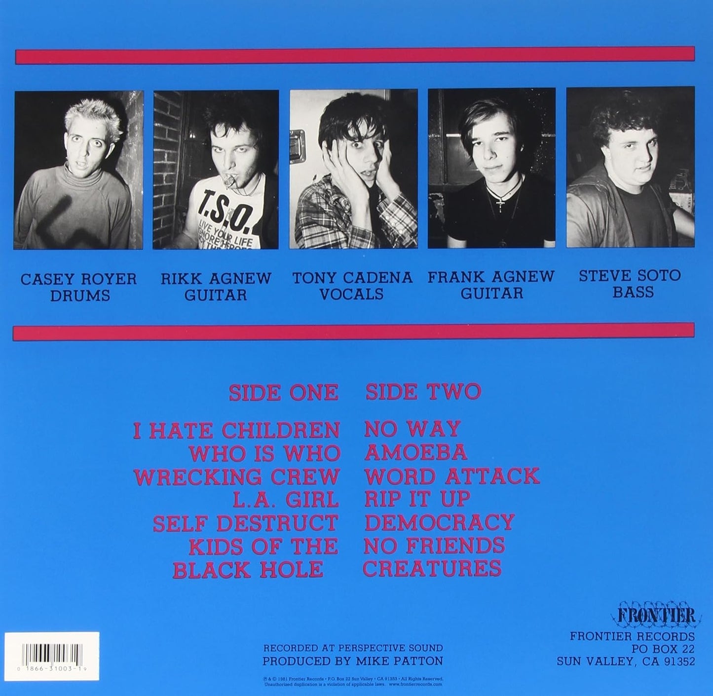 ADOLESCENTS – S/T LP (color vinyl)