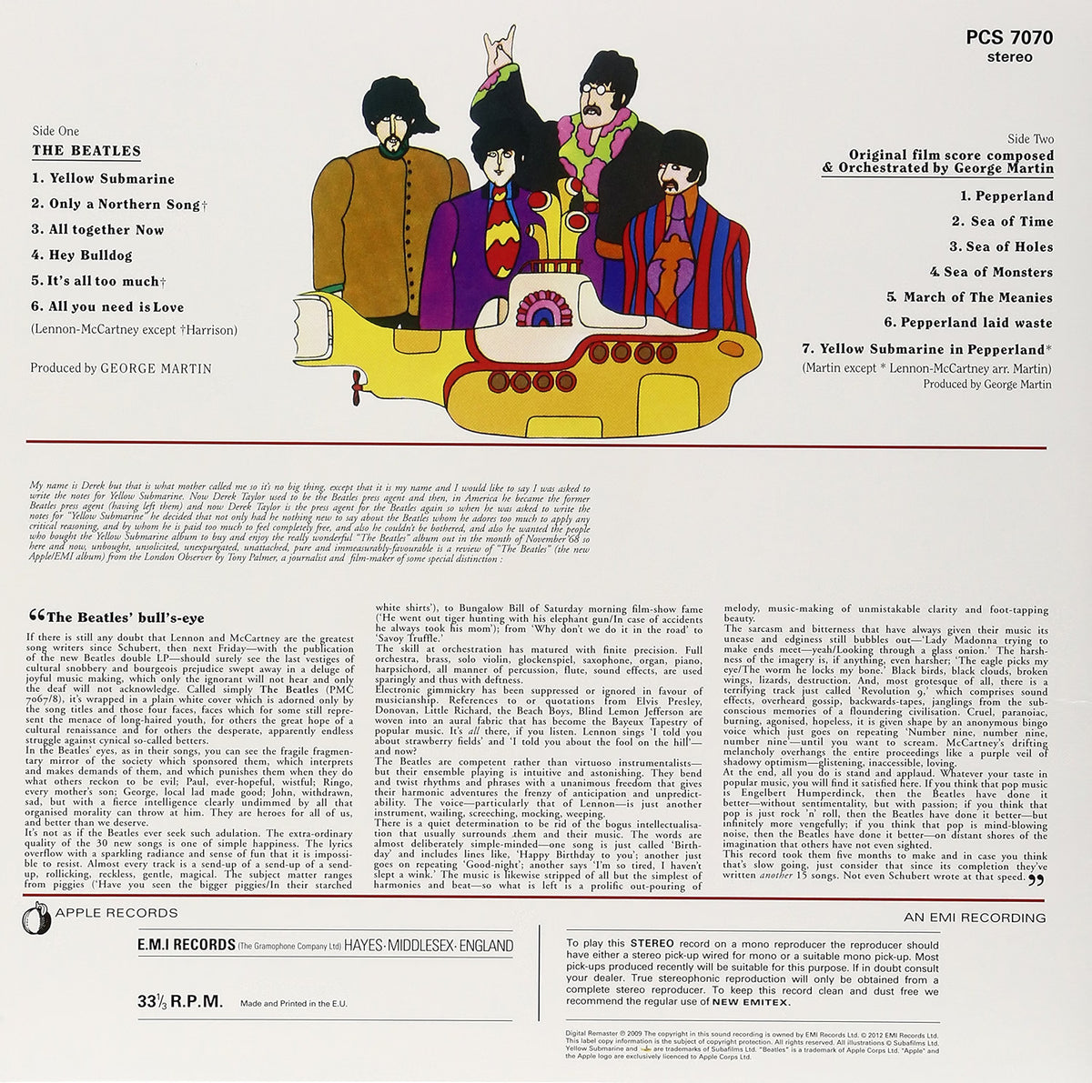 BEATLES – Yellow Submarine LP