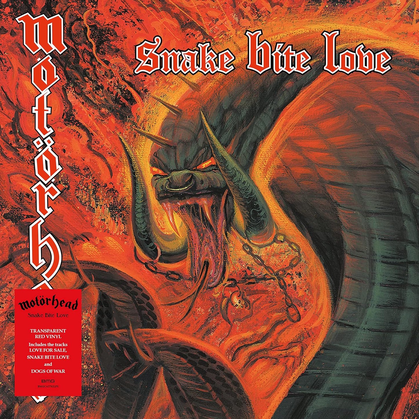 MOTÖRHEAD – Snake Bite Love LP (red translucent vinyl)