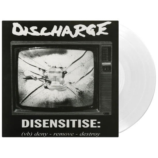 DISCHARGE – Disensitise LP (white vinyl)