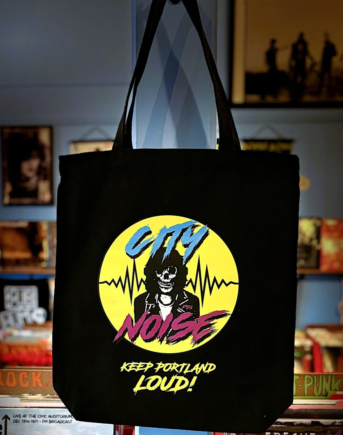 CITY NOISE RECORDS | Keep Portland Loud! Tote Bag