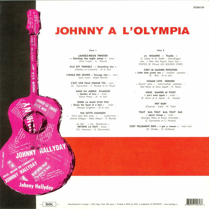 JOHNNY HALLYDAY – À l'Olympia LP