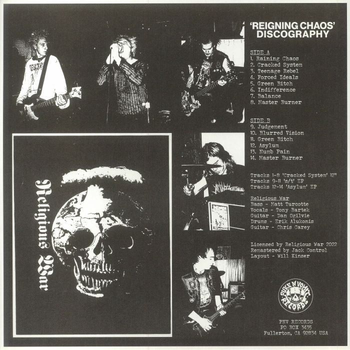RELIGIOUS WAR – Reigning Chaos - Discography LP