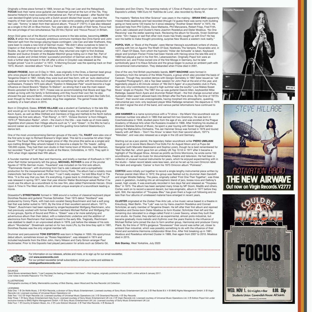 V/A – Bob Stanley & Jason Wood Present: Cafe Exil • New Adventures In European Music 1972-1980 2xLP