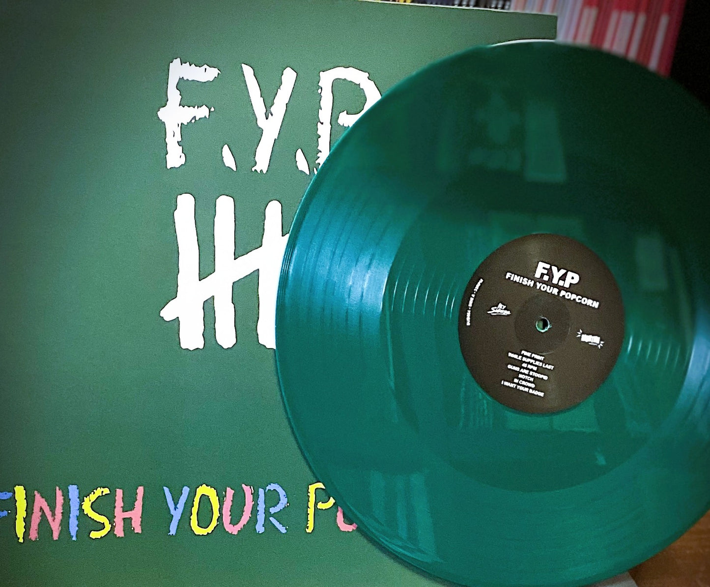F.Y.P. – Finish Your Popcorn LP (green vinyl)