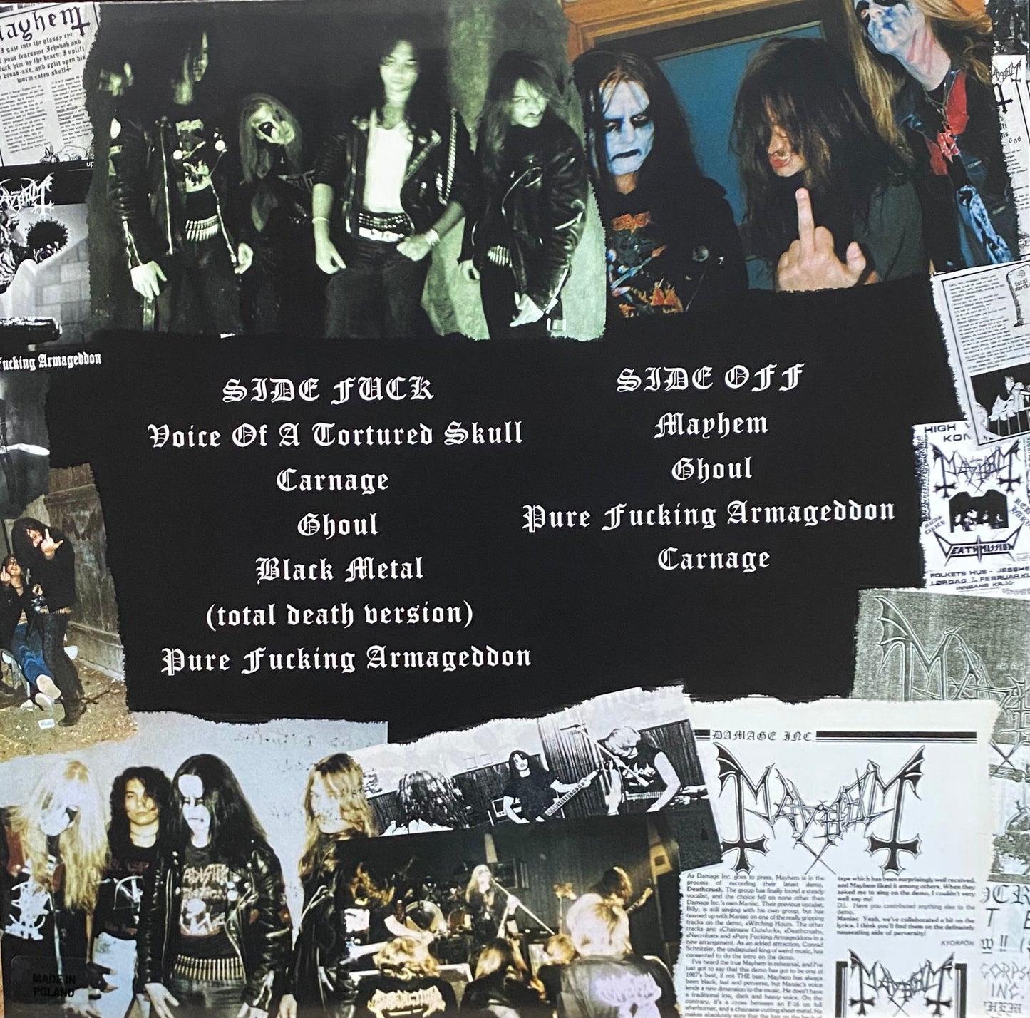 MAYHEM – Pure Fucking Armageddon - 1986 Demos LP