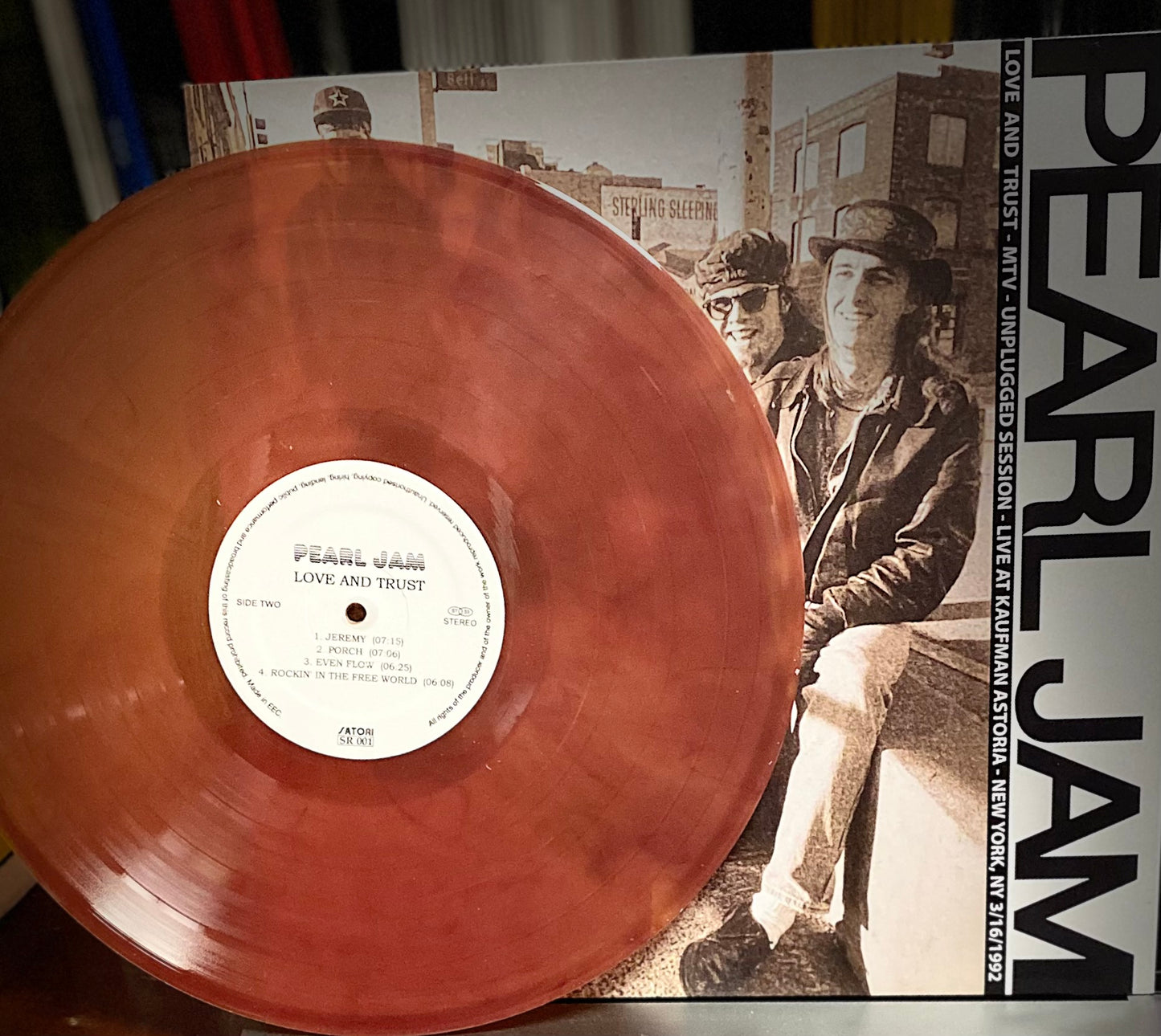 PEARL JAM – Love & Trust: MTV Unplugged LP (color vinyl)