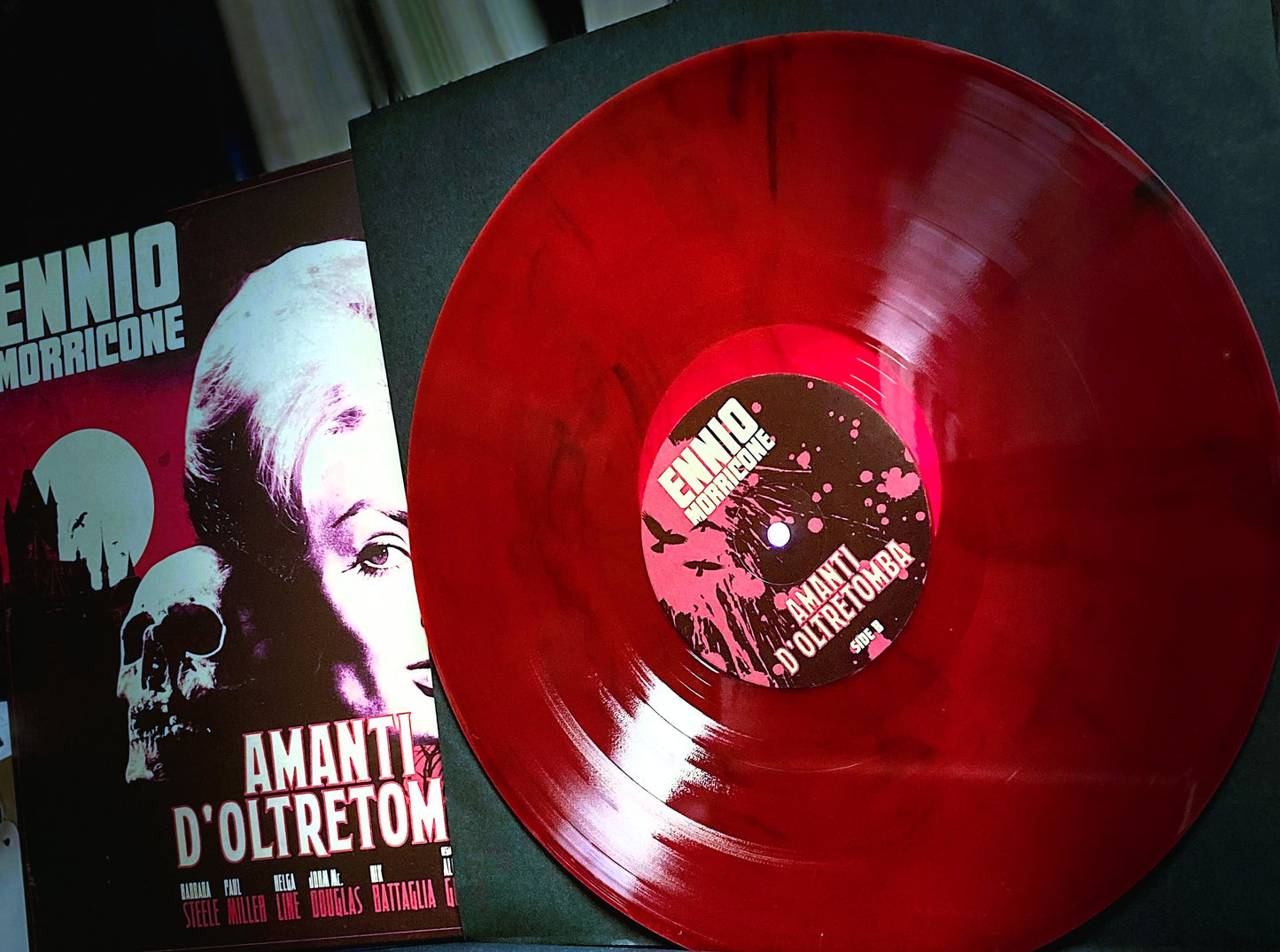 ENNIO MORRICONE – Amanti D'Oltretomba OST LP ("Bloody Red" marbled vinyl)
