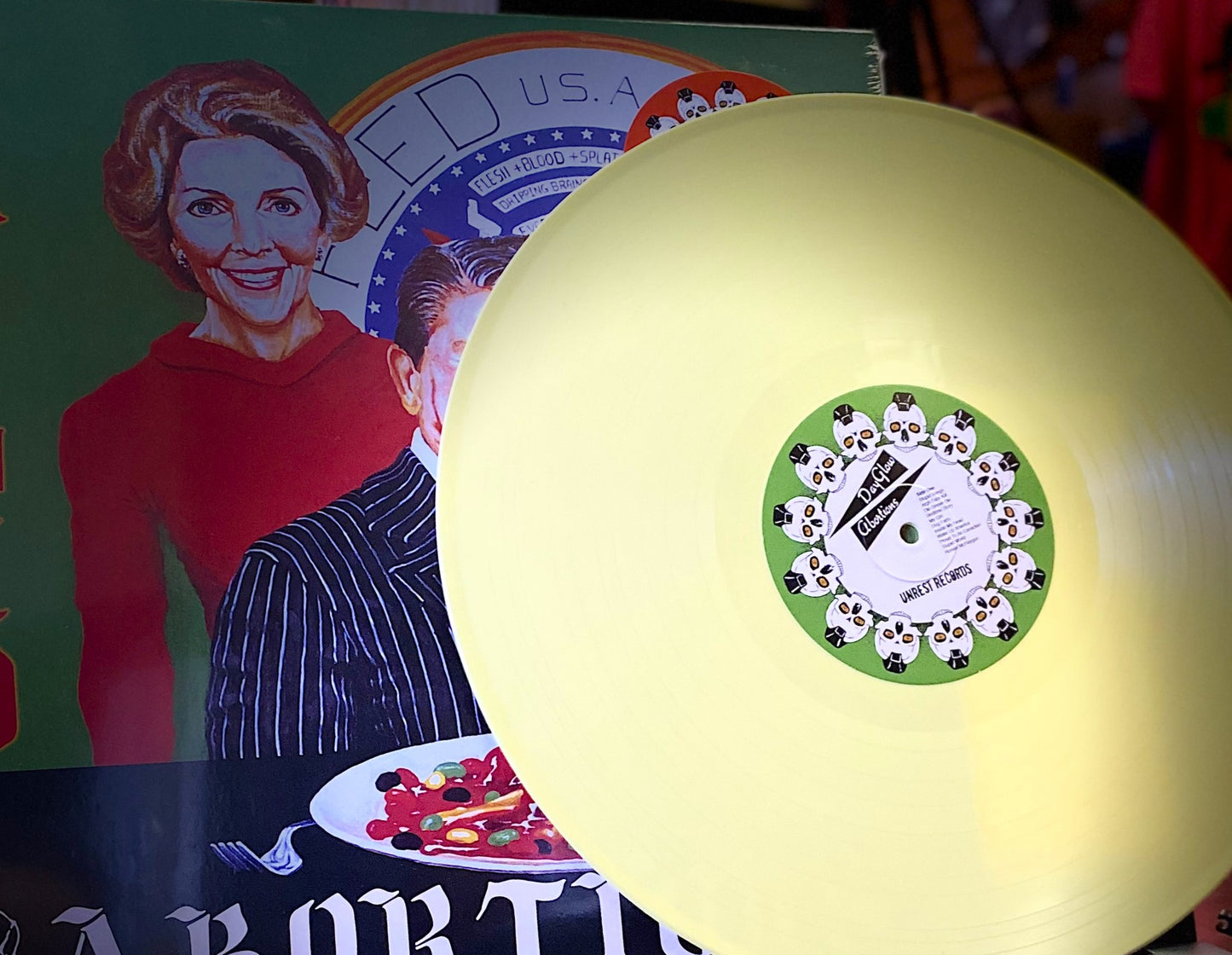DAYGLO ABORTIONS – Feed Us A Fetus LP (color vinyl)
