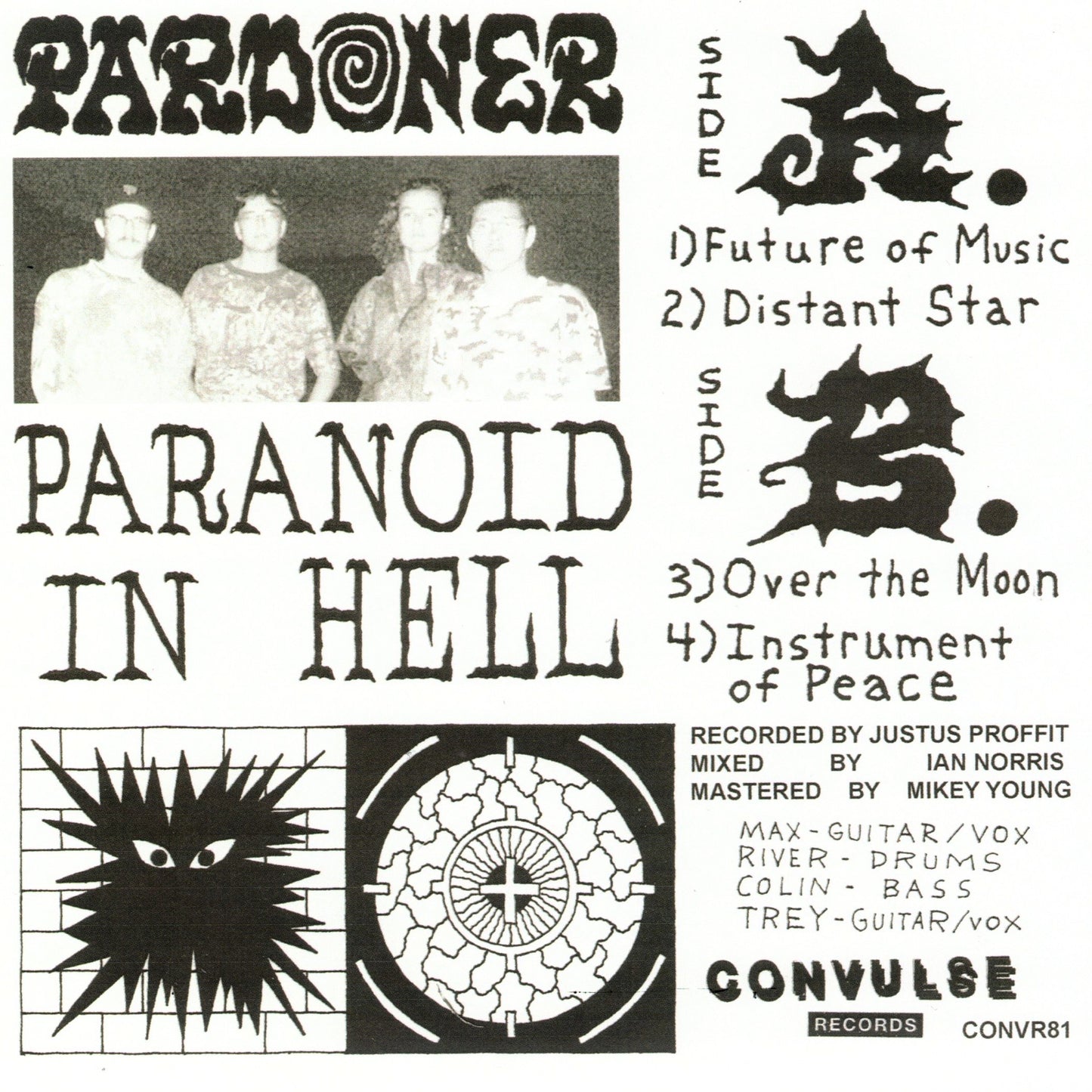 PARDONER – Paranoid In Hell 7"