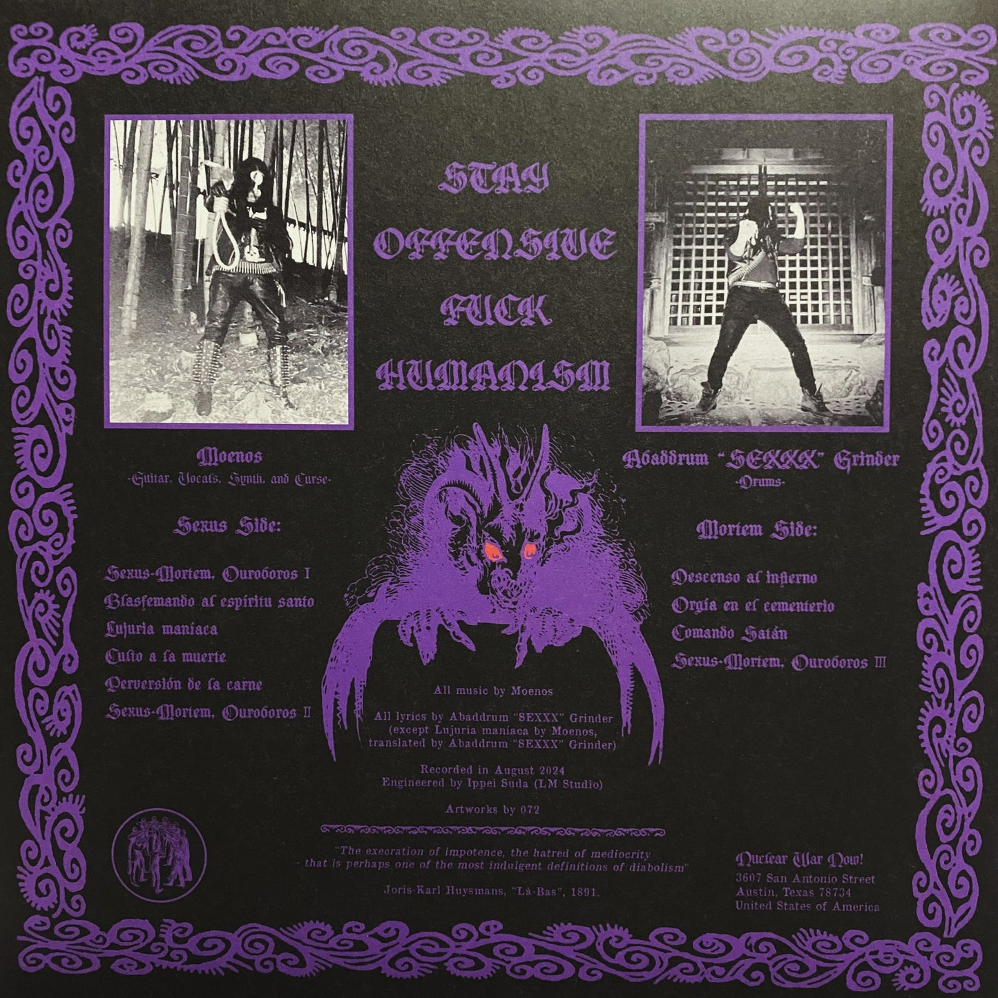 SEX MESSIAH – Sexus-Mortem Ouroboros LP