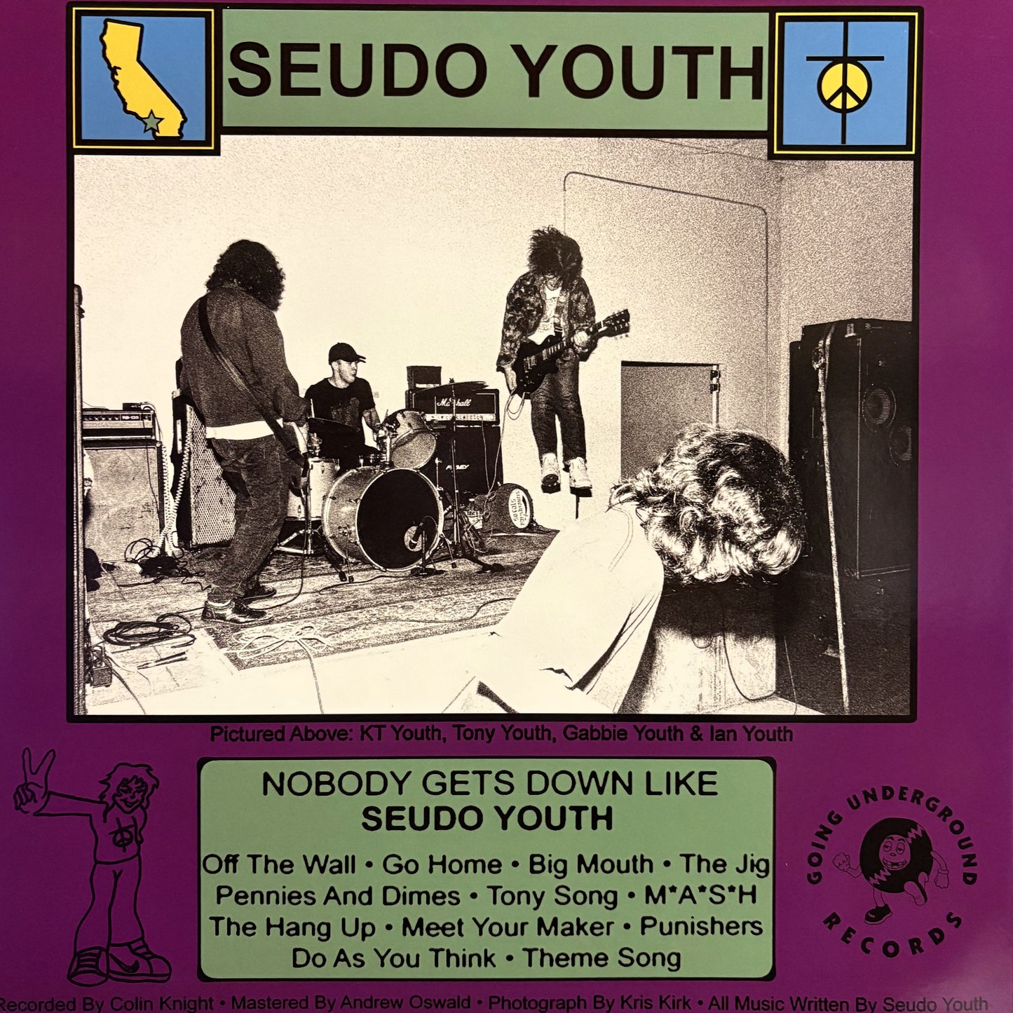 SUEDO YOUTH – Nobody Gets Down Like Seudo Youth LP