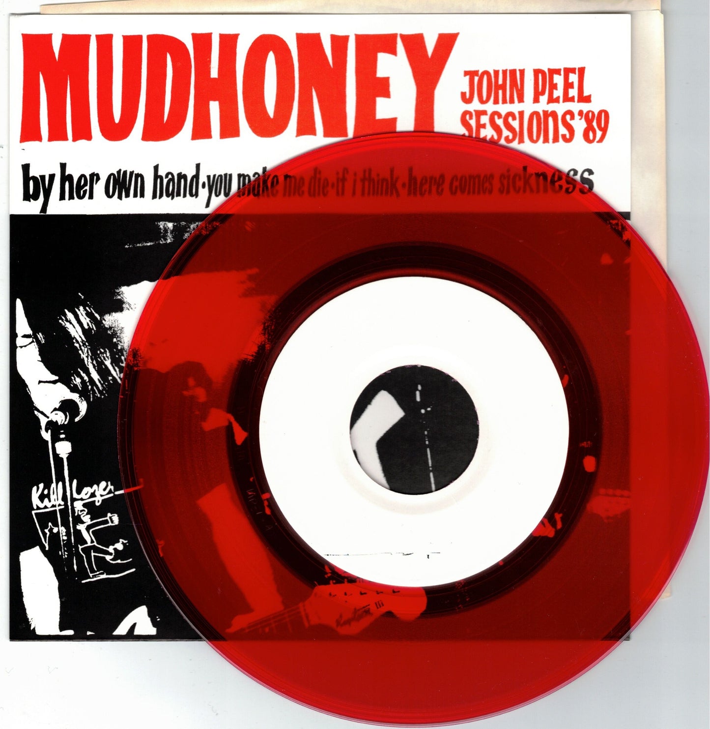 MUDHONEY – John Peel Sessions '89 7" (red translucent vinyl)