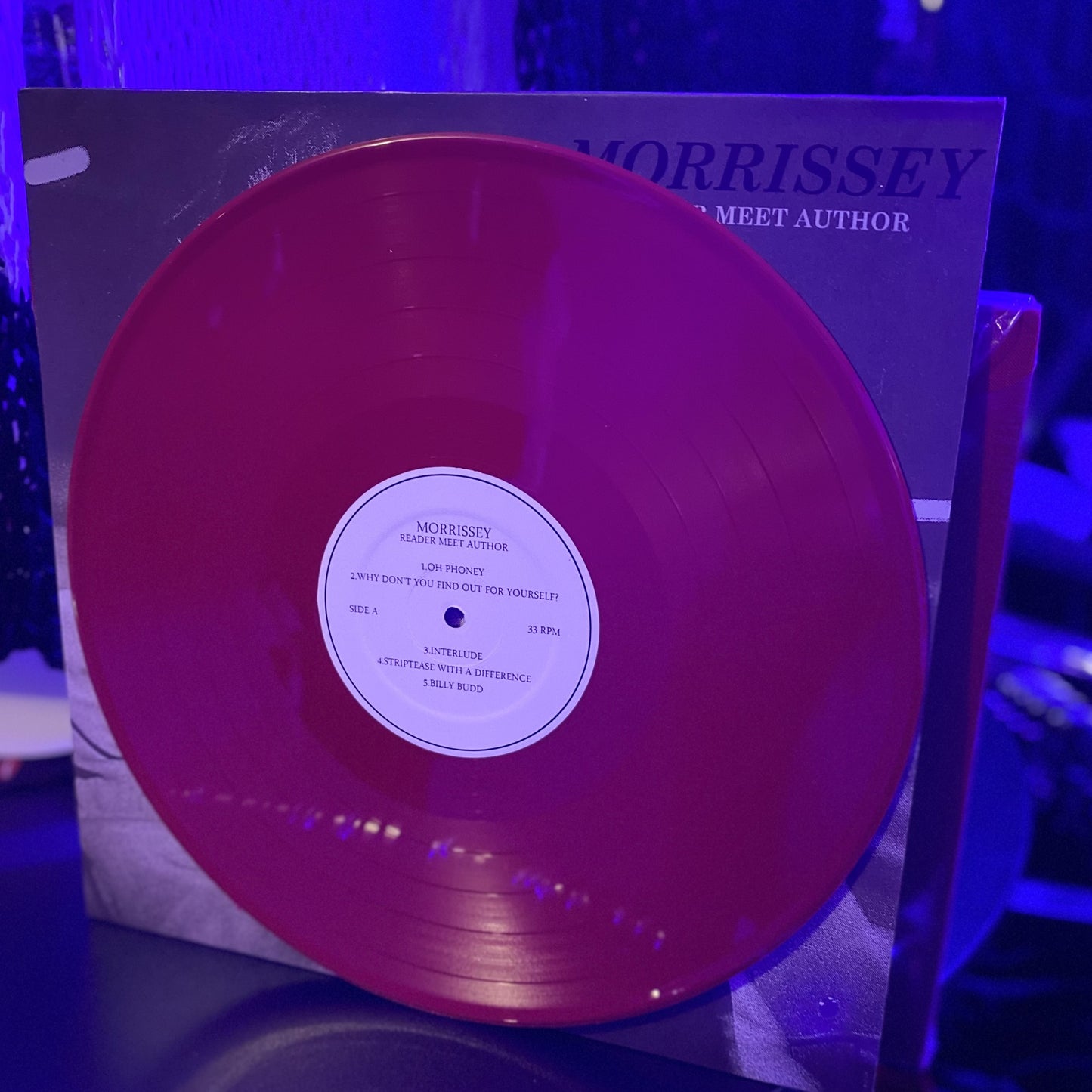 MORRISSEY – Reader Meet Author: Rare Outtakes & Demos LP (cranberry red vinyl)