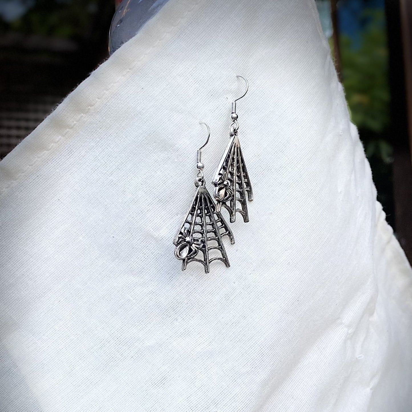 Spider's Cobweb Earring