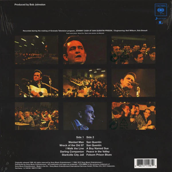 JOHNNY CASH – Johnny Cash At San Quentin LP