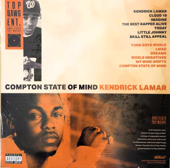 KENDRICK LAMAR – Compton State Of Mind • Unreleased 2012 Mixtape LP