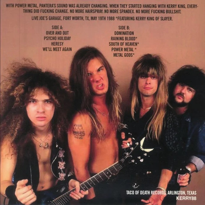 PANTERA – Where It All Began (With Kerry King) LP (color vinyl)
