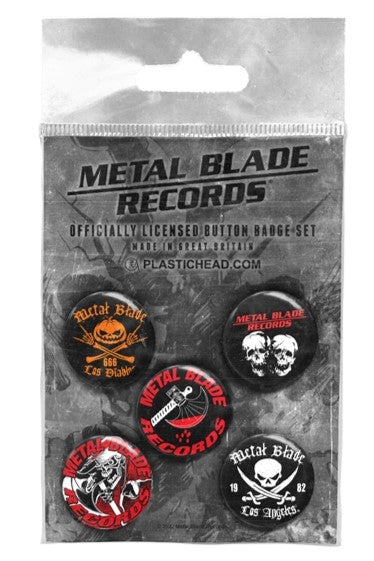 METAL BLADE RECORDS Button Badge Set