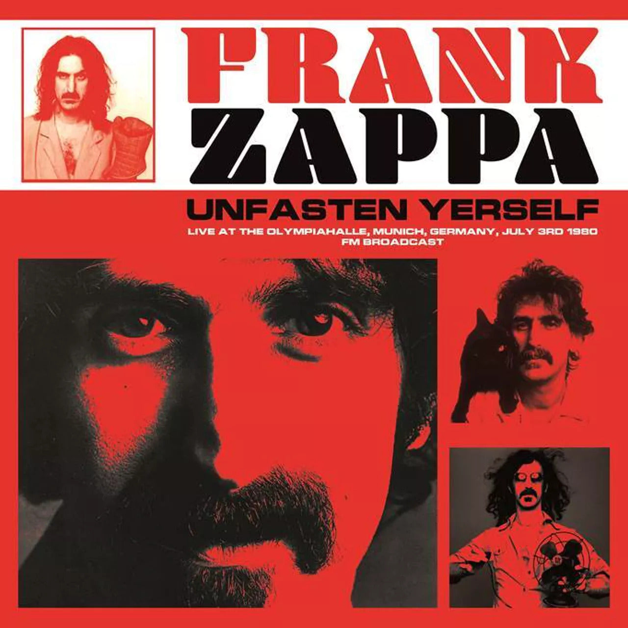 FRANK ZAPPA – Unfasten Yerself • Live At The Olympiahalle, Munich, 7/3/1980 LP (red vinyl)
