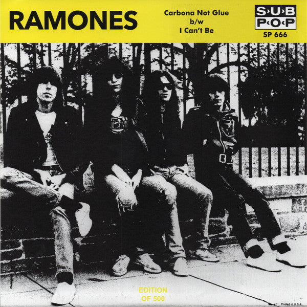 RAMONES – Carbona Not Glue / I Can't Be 7" (color vinyl)