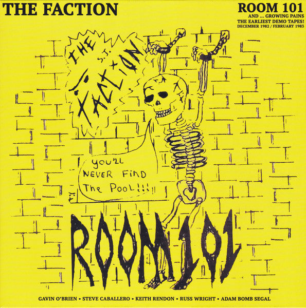 FACTION – Room 101 (And ... Growing Pains The Earliest Demo Tapes! December 1982 / February 1983) LP (orange vinyl)