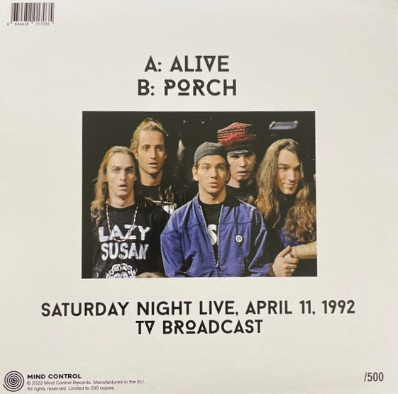 PEARL JAM – Saturday Night Live 4/11/1992 7"