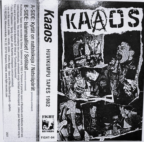 KAAOS – Huvikumpu Tapes 1982 EP 7" (green vinyl)