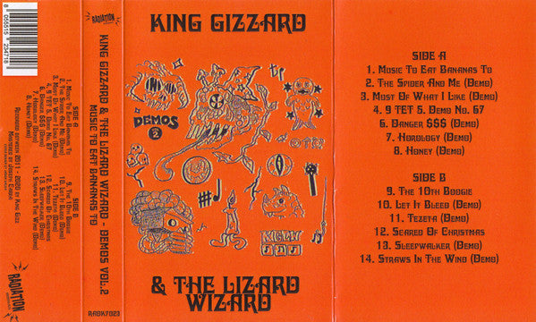 KING GIZZARD & THE LIZARD WIZARD – Demos Vol. 2. (Music To Eat Bananas To) Cassette