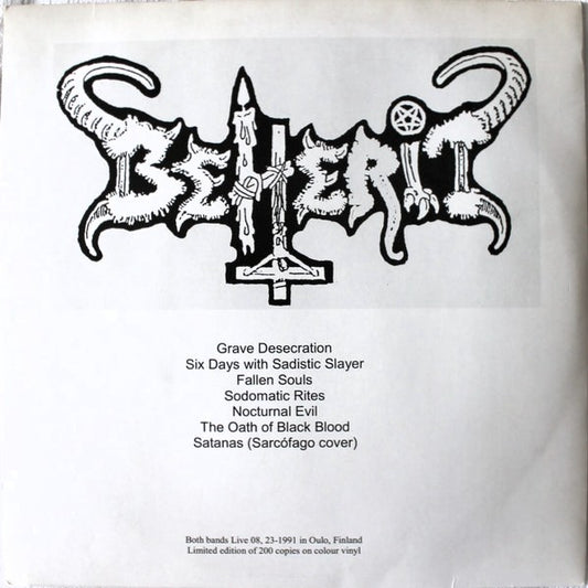 BEHERIT / IMPALED NAZARENE – S/T Split LP (red vinyl)