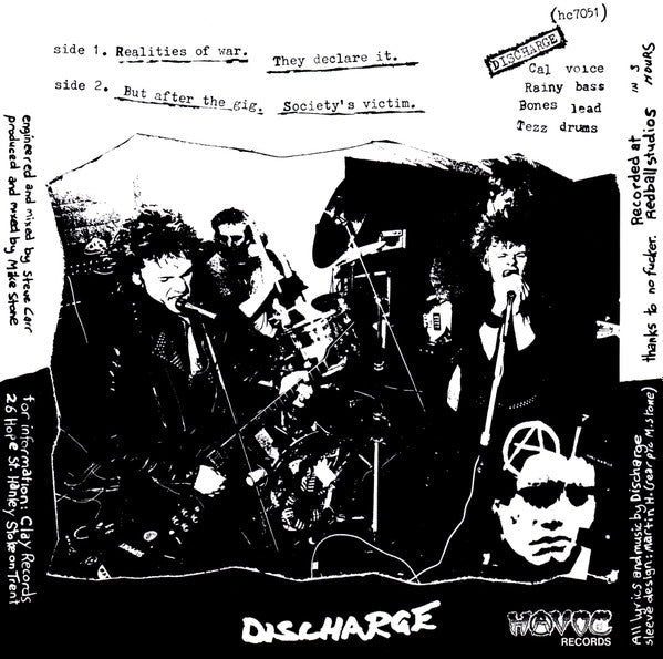 DISCHARGE – Realities Of War 7"