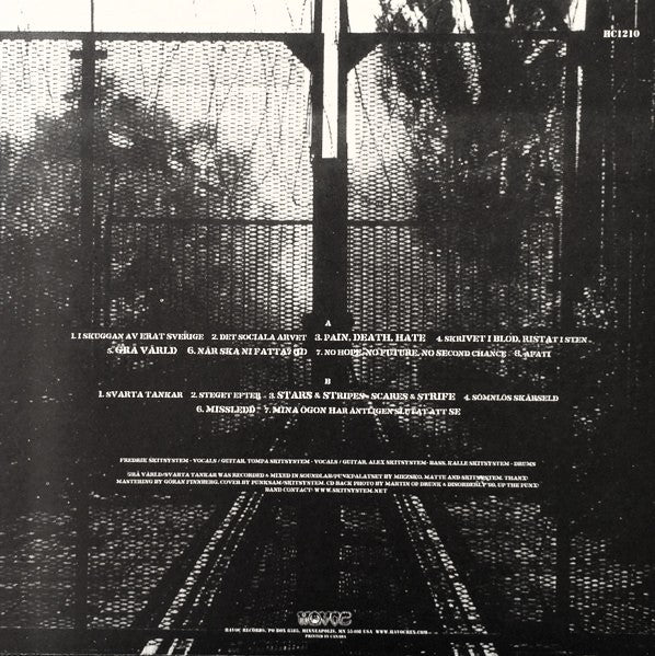 SKITSYSTEM – Grå Värld / Svarta Tankar LP