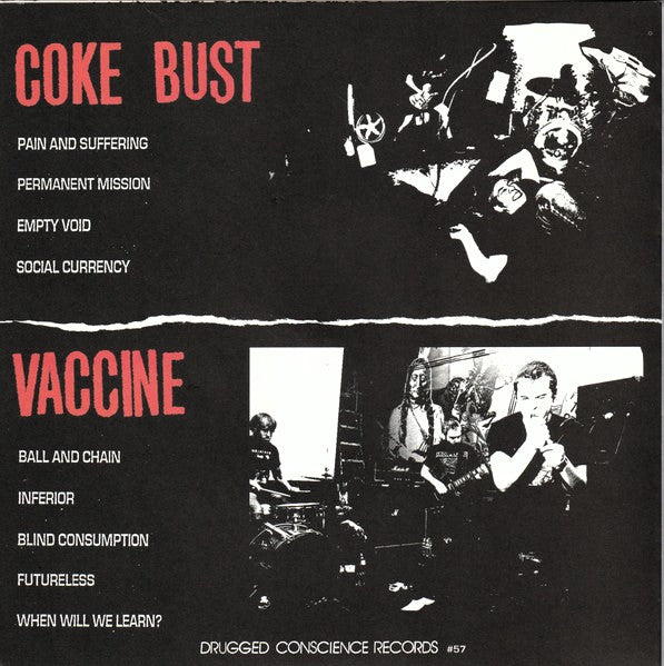 COKE BUST / VACCINE – S/T Split 7"