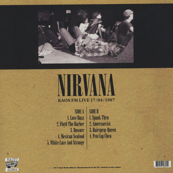 NIRVANA – KAOS FM Live 4/17/1987 Olympia, WA LP